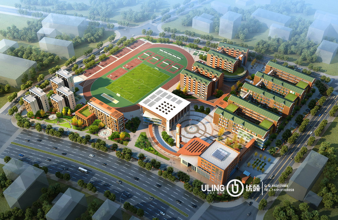 學校建筑效果圖