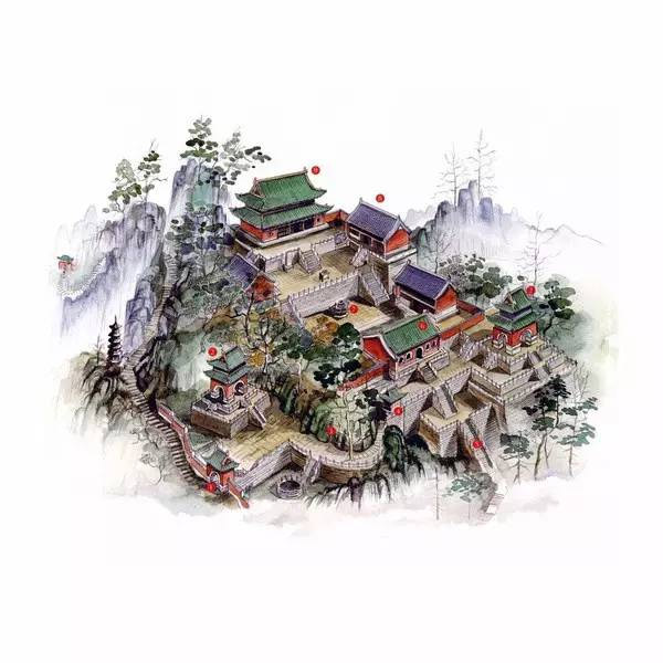 中式建筑效果圖